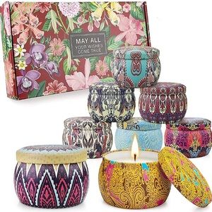 Valentines Day 8 Pack Scented Candles Gifts Set for Women, Aromatherapy Candles